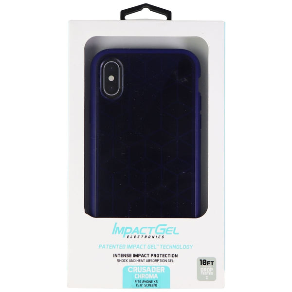Impact Gel Crusader Chroma Series Case for Apple iPhone Xs/X - Sapphire Blue