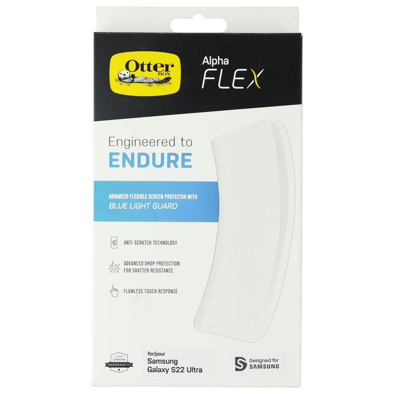OtterBox Alpha Flex Blue Light Screen Protector for Samsung Galaxy S22 Ultra