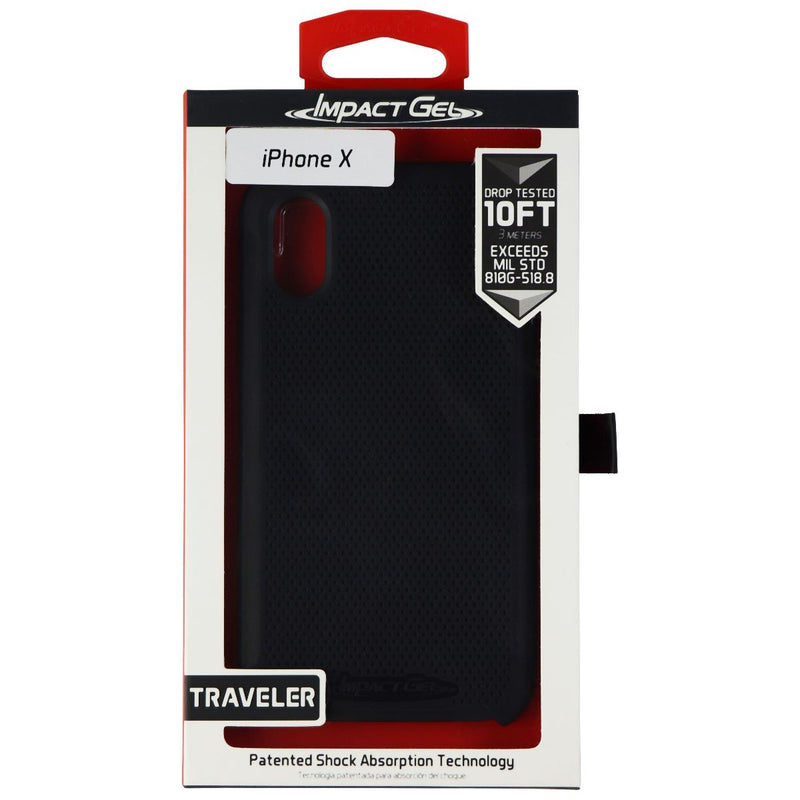 Impact Gel Traveler Series Case for Apple iPhone Xs/X - Black