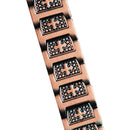 Chain Link Wrist Band Heavy Metal Stainless Steel Bracelet - Rose Gold / Cross
