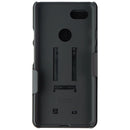Encased Series Carbon Fiber Case + Holster for Google Pixel 3 XL - Clear
