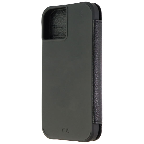 Case-Mate Leather Tough Wallet Folio For Magsafe Case for iPhone 13 - Black