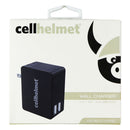 CellHelmet Dual USB Port Wall Charger (2.4A/12W) - Black
