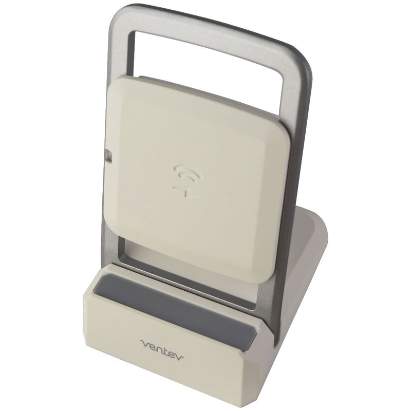 Ventev 15W Wireless ChargeStand for Qi Wireless Charging Devices - White/Silver
