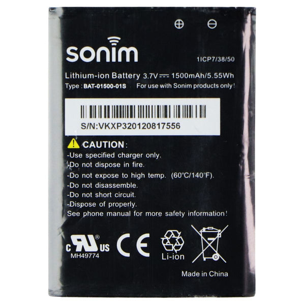 Sonim Replacement OEM Battery (BAT-01500-01S) for Sonim XP3 (XP3800)