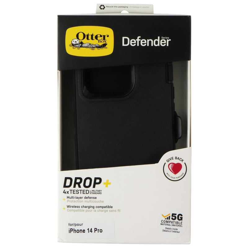 OtterBox Defender Series Case & Holster for Apple iPhone 14 Pro - Black