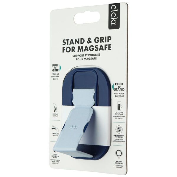 CLCKR Phone Stand and Grip for MagSafe Compatible Phones - Blue