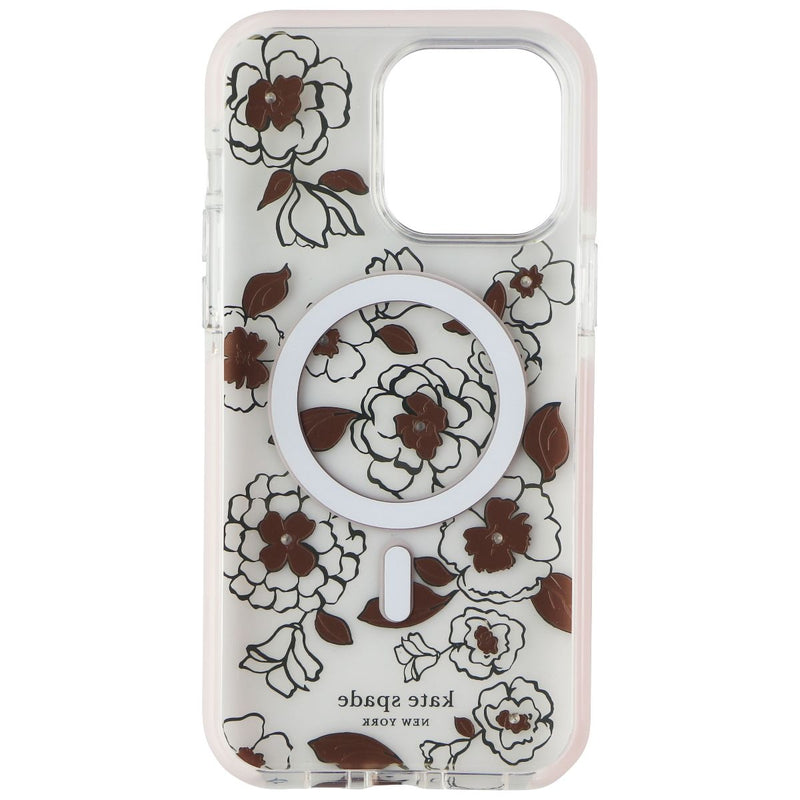 Kate Spade Defensive Case for MagSafe for iPhone 14 Pro Max - Gold Floral