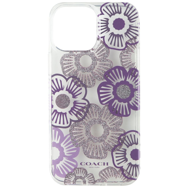 Coach Protective Case for iPhone 13 Pro Max/12 Pro Max - Tea Rose Ice Purple