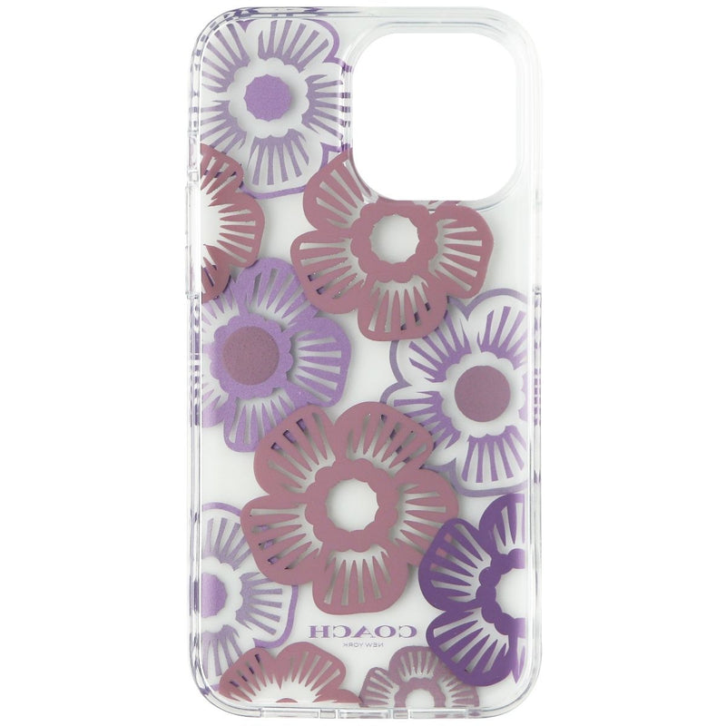 Coach Protective Case for iPhone 13 Pro Max/12 Pro Max - Tea Rose Ice Purple