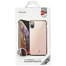 ITSKINS Hybrid Glass Series Case for Apple iPhone Xs / X - Rose Gold