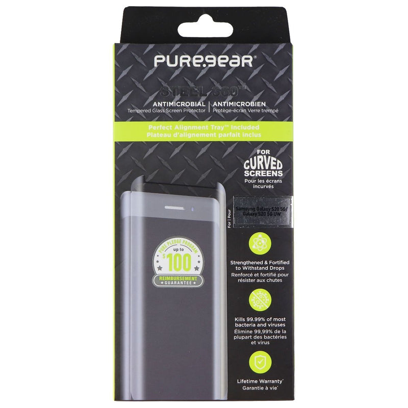 PureGear Steel 360 Tempered Glass for Galaxy S20 5G & S20 5G UW - Clear