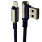 Hoco (4-Foot) Premium 2.4A Braided USB Cable for iPhone/iPad/iPod - Blue
