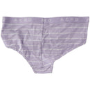 AEROPOSTALE Boyshort Striped Underwear with Buttons -  Lilac (Size: Large)