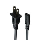 I-SHENG SP-12N (2.5ft) Universal 2-Prong Cable (125V/7A) - Black E55943