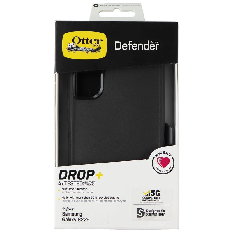 OtterBox Defender Series Case and Holster for Samsung Galaxy (S22+) - Black