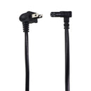 Longwell Right Angle AC Figure-8 Power Cable - Black (E55349 LS-7LV 7A-125V)