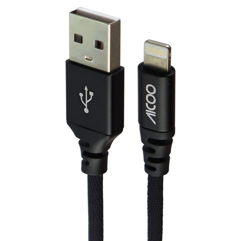 Aicoo (3.3-Foot/1m) Braided Lightning 8-Pin to Charge/Sync Cable - Black