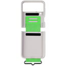 Samsung Silicone Cover with Strap for Galaxy Z Flip3 5G - White / Green