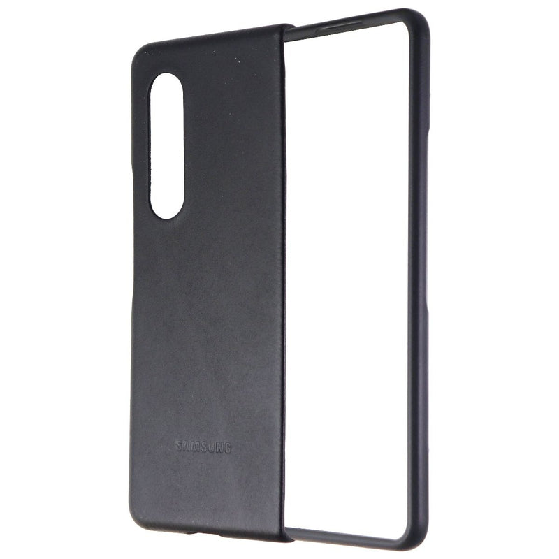 Samsung Leather Protective Cover for Galaxy Z Fold3 5G - Black (EF-VF926LBEGUS)