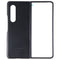Samsung Leather Protective Cover for Galaxy Z Fold3 5G - Black (EF-VF926LBEGUS)
