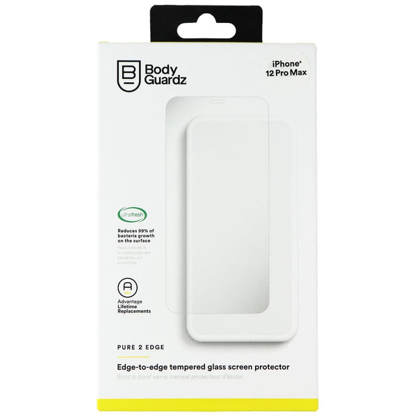 Bodyguardz Pure 2 Edge Tempered Glass Screen Protector for iPhone 12 Pro Max