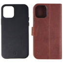 Decoded Premium 2 Case Bundle for iPhone 12 Pro & iPhone 12 - 1 Black & 1 Brown