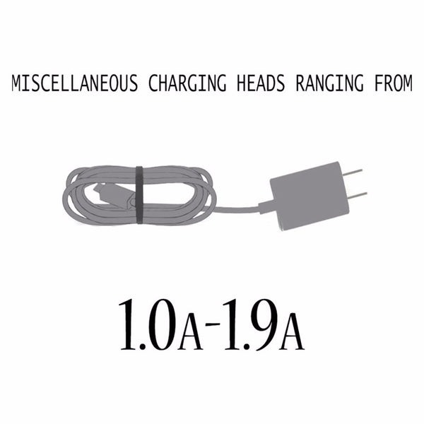 Miscellaneous Generic Corded Micro-USB Wall Charger (1.0A to 1.9A) Output