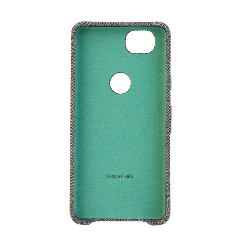 Official Google Fabric Case for Google Pixel 2 Smartphone - Gray/Teal