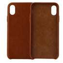 Granite Slim Genuine Leather Case Cover for Apple iPhone X 10 - Brown Leather