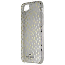 Kate Spade New York Hardshell Case for Apple iPhone 7 8 - Clear/Silver Gold Dots