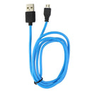 Key 3 Foot Micro-USB Charge and Sync Data Cable - Blue and Black