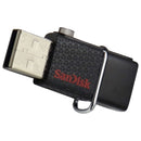 Sandisk Ultra Dual USB 3.0 Flash Drive (with Micro USB and USB-A) - 32GB Black