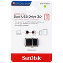 Sandisk Ultra Dual USB 3.0 Flash Drive (with Micro USB and USB-A) - 32GB Black