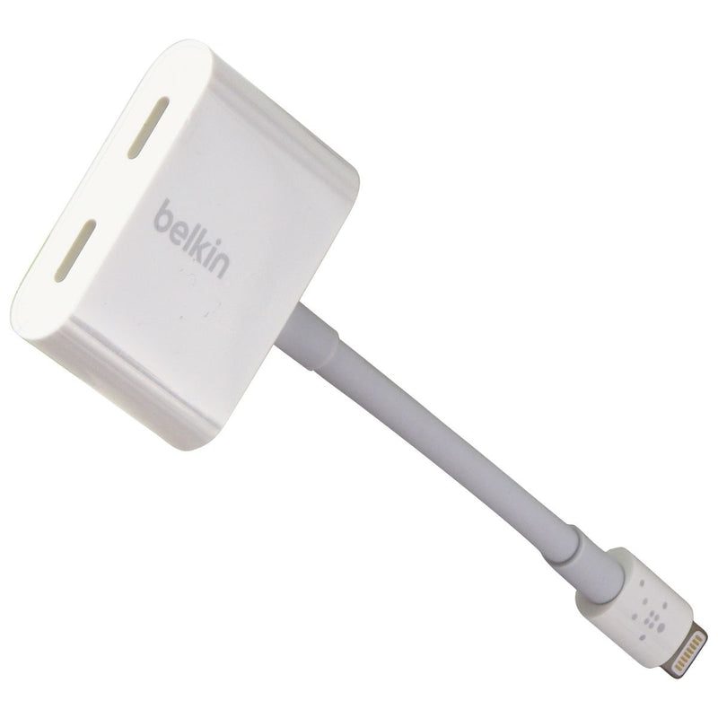 Belkin RockStar Series Audio and Charge Adapter for Apple iPhones (MFI) - White
