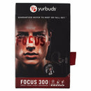 Yurbuds Focus 300 Sweat Proof Sport Earphones Headphones - Black & Red
