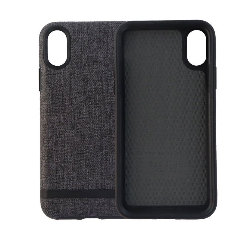 Incipio Esquire Series Hard Fabric Case for Apple iPhone X 10 - Dark Gray/Black