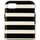 Kate Spade New York Protective Case Cover for iPhone 8 7 - Black White Stripe