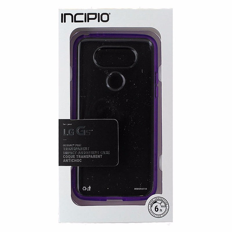 Incipio Octane Pure Transparent Impact-Absorbing case for LG G5 - Clear/Purple