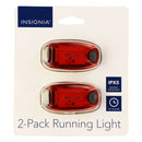 Insignia 2 Pack of LED Running Lights for Running/Walking/Biking - Red