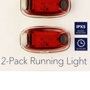 Insignia 2 Pack of LED Running Lights for Running/Walking/Biking - Red