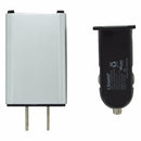 iSound Wall and Car Combo Charger Pro Single USB Adapter - Silver/Black
