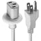Volex (APC13S / PS204) AC Power Adapter US Extension Cable - White
