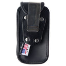 Sonim Leather Fitted Case with Metal Clip for Sonim XP3 - Black