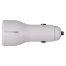 PureGear LightSpeed (30-Watt) USB & USB-C Car Charger/Adapter - White