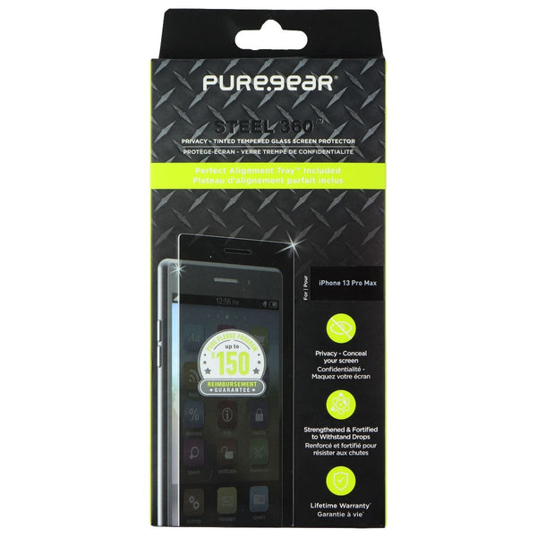 PureGear Steel 360 Privacy Glass Protector for Apple iPhone 13 Pro Max - Tinted