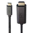 Uni (6-Foot) USB-C to HDMI Braided Thunderbolt 4K/60hz Cable - Black/Gray