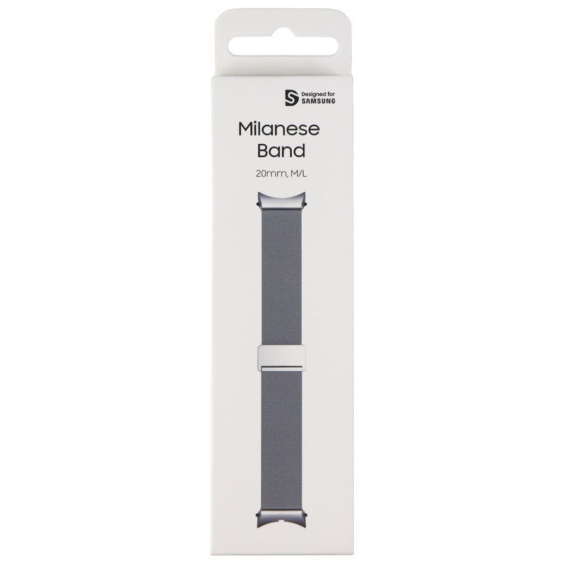 Samsung (M/L) 20mm Milanese Band for Galaxy Watch4 (44mm Only) - Silver