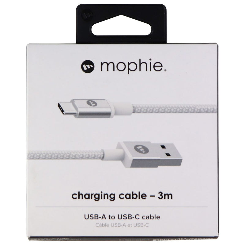 Mophie Braided USB-A to USB-C Charging Cable - 3-Meter (9.9-Foot) - White