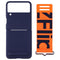 Samsung Silicone Cover with Strap for Galaxy Z Flip3 5G - Navy / Orange